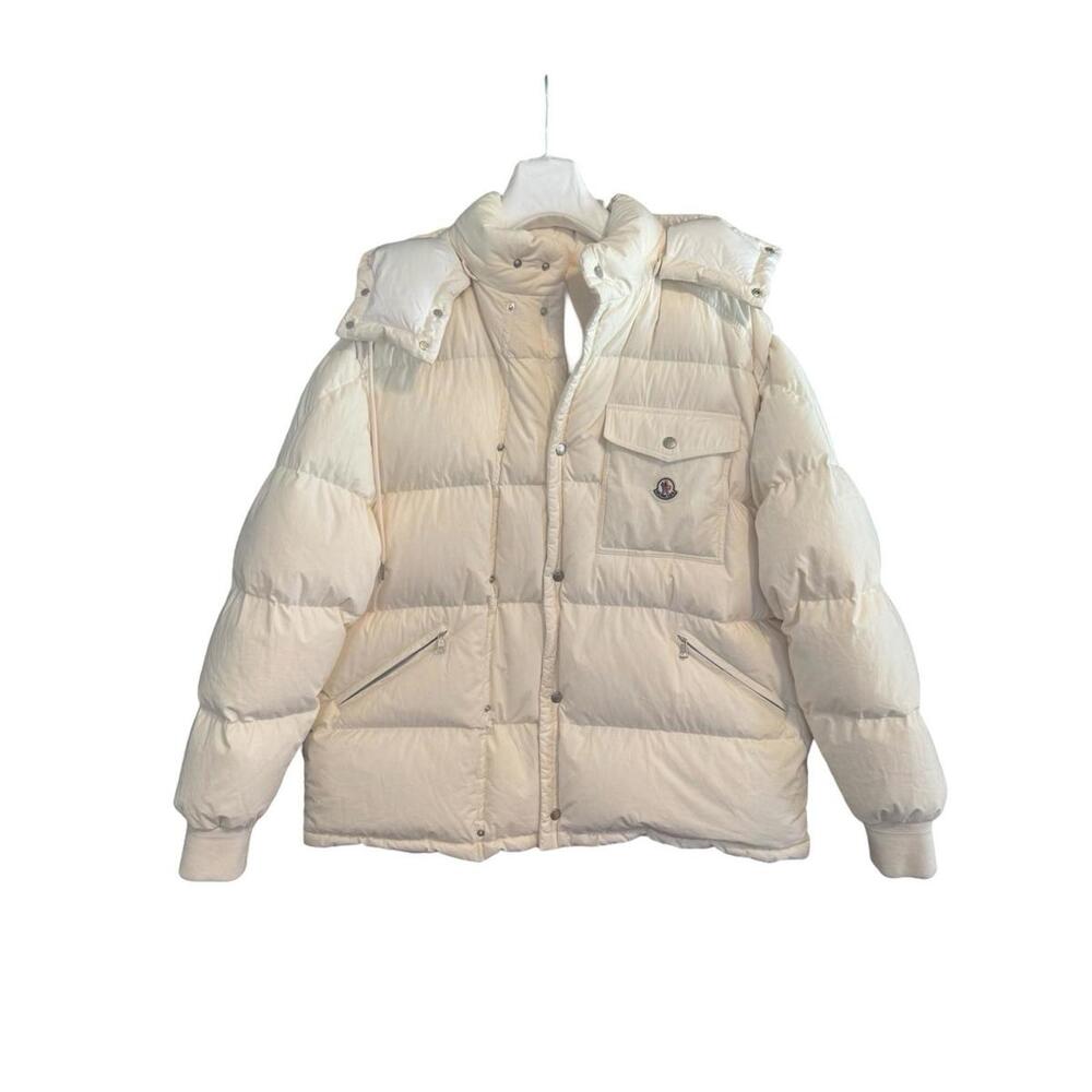 $2700 Moncler Men's Karakorum Down Jacket Cream Size 6 US XXL NWT